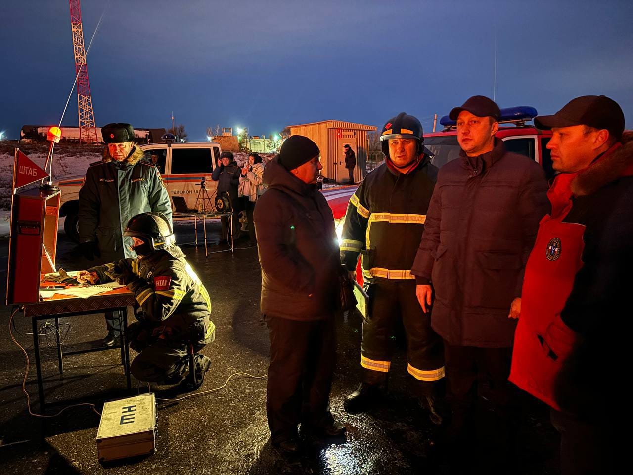 В Саратовской области в результате атаки беспилотников произошел пожар на промышленном объекте
